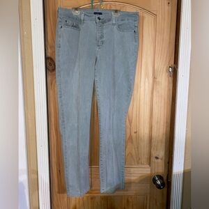 NYDJ Sage green denim leggings size 8